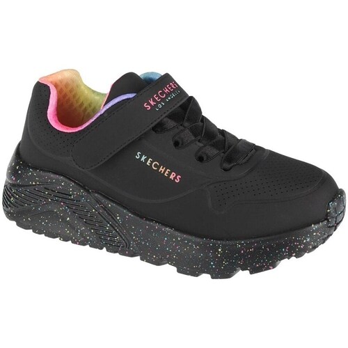 Shoes Children Low top trainers Skechers Uno Lite Rainbow Specks Black