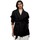 Clothing Women Parkas Anastasia Fashions Black Wrap Jacket Black