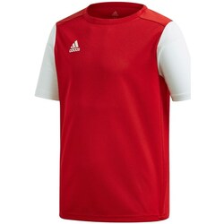 Clothing Boy Short-sleeved t-shirts adidas Originals JR Estro 19 White, Red