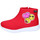 Shoes Girl Ankle boots Smiley BJ990 Red