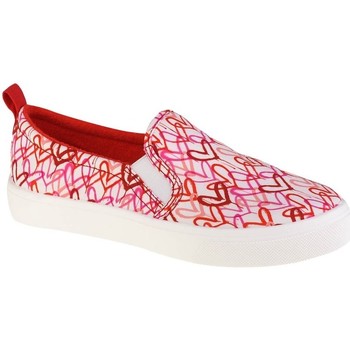 Shoes Women Low top trainers Skechers Poppy Drippin Love White, Red