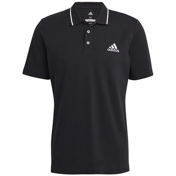 Clothing Men Short-sleeved polo shirts adidas Originals Essentials Piqué Small Logo Black