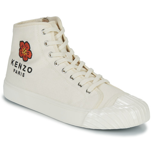Shoes Men Hi top trainers Kenzo KENZOSCHOOL HIGH TOP SNEAKERS White
