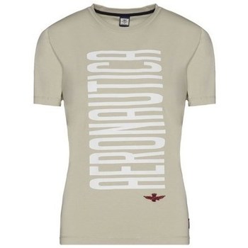 Clothing Women Short-sleeved t-shirts Aeronautica Militare TS1932DJ46957 Beige