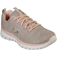 Shoes Women Low top trainers Skechers Graceful Twisted Fortune Beige