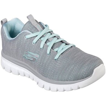 Shoes Women Low top trainers Skechers Graceful Twisted Fortune Grey