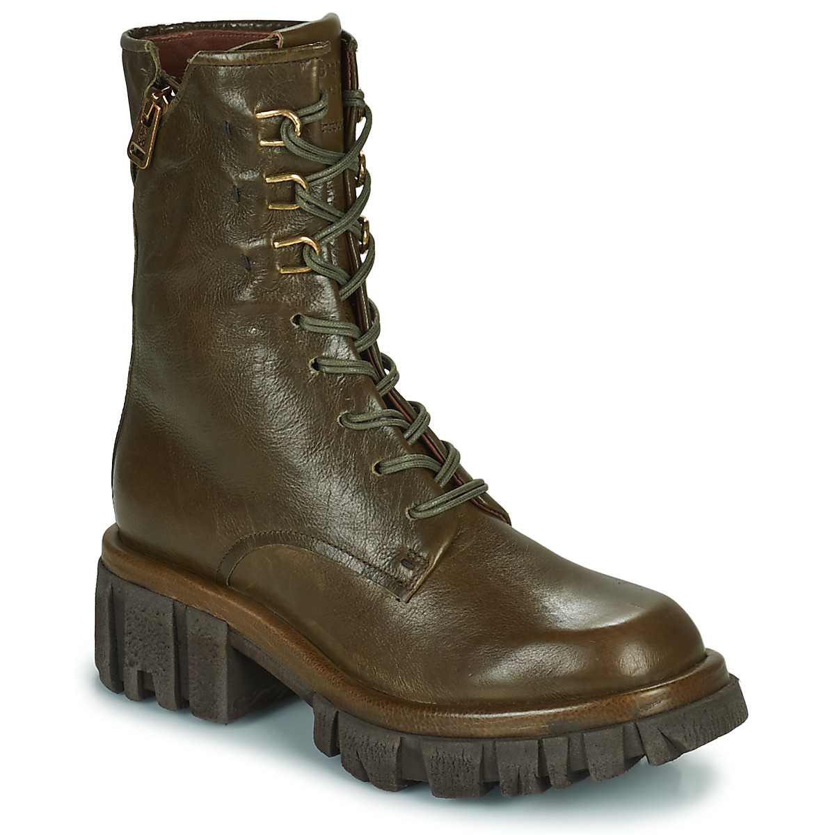 airstep / a.s.98  hell boots  women's mid boots in kaki