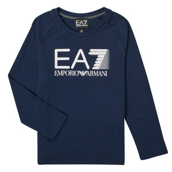 Clothing Boy Long sleeved tee-shirts Emporio Armani EA7 6LBT54-BJ02Z-1554 Marine