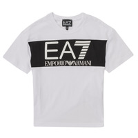 Clothing Boy Short-sleeved t-shirts Emporio Armani EA7  White
