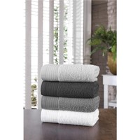 Home Towel and flannel Mjoll OLIVIA White grey light / Grey anthracite