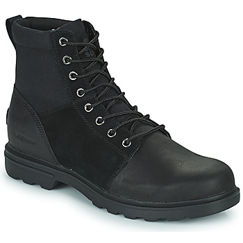 Shoes Men Mid boots Sorel CARSON SIX WP Black