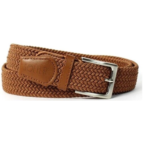 Clothes accessories Men Belts Solier SB08 Brown