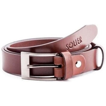 Clothes accessories Men Belts Solier SB10 Brown