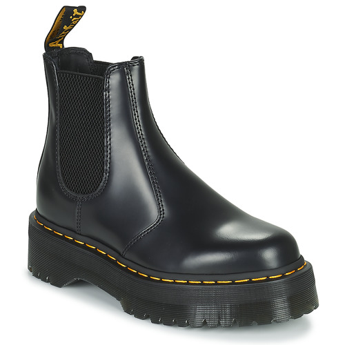 Shoes Women Mid boots Dr. Martens 2976 Quad Polished Smooth Black