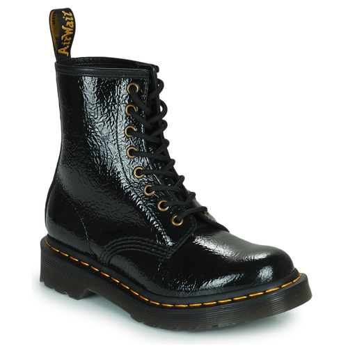 Shoes Women Mid boots Dr. Martens 1460 Distressed Patent Black
