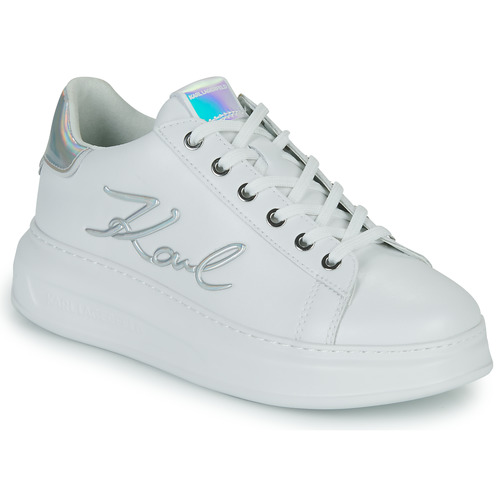 Shoes Women Low top trainers Karl Lagerfeld KAPRI Signia Lace Lthr White / Silver