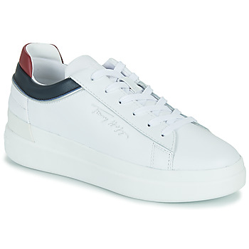 Tommy Hilfiger  Th Feminine Leather Sneaker  women's Shoes (Trainers) in White
