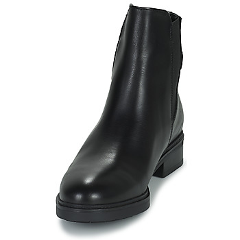 Tommy Hilfiger Coin Leather Flat Boot Black