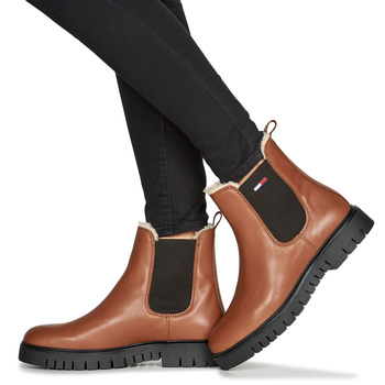 Tommy Jeans Warmlined Chelsea Boot Cognac