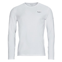 Clothing Men Long sleeved tee-shirts Pepe jeans ORIGINAL BASIC 2 LONG White