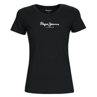 Clothing Women Short-sleeved t-shirts Pepe jeans NEW VIRGINIA Black
