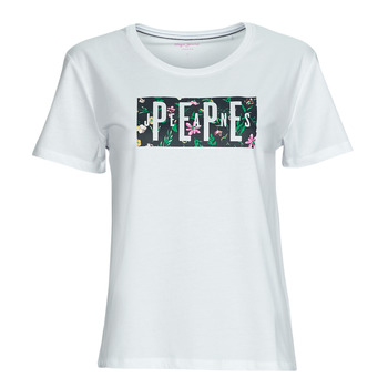 Clothing Women Short-sleeved t-shirts Pepe jeans PATSY White