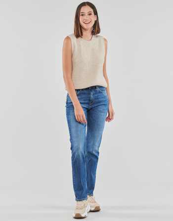 Clothing Women Straight jeans Pepe jeans MARY Blue / Dm4