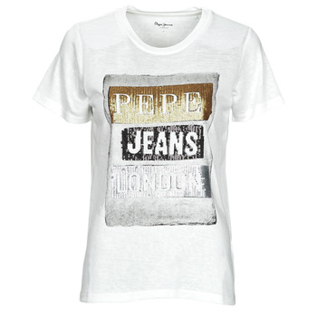 Clothing Women Short-sleeved t-shirts Pepe jeans TYLER White