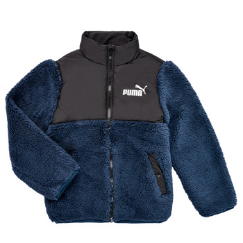 Clothing Boy Jackets Puma SHERPA JACKET Blue / Black