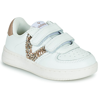 Shoes Girl Low top trainers Victoria TIEMPO EFECTO PIEL & FAN Gold