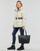 Clothing Women Duffel coats Calvin Klein Jeans LOGO BELT WAISTED SHORT PUFFER Ecru