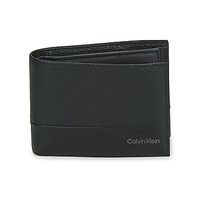Bags Men Wallets Calvin Klein Jeans SUBTLE MIX BIFOLD 5CC W/COIN L Black