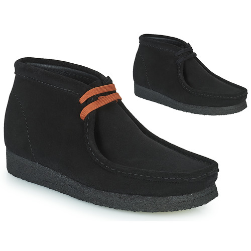 Shoes Women Mid boots Clarks Wallabee Boot. Black