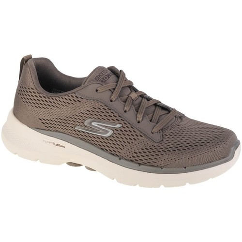 Shoes Men Low top trainers Skechers GO Walk 6 Avalo Brown