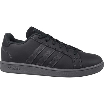 Shoes Children Low top trainers adidas Originals Grand Court K Black