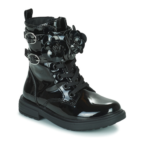 Shoes Girl Mid boots Geox J ECLAIR GIRL Black