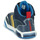 Shoes Boy Hi top trainers Geox J INEK BOY A Blue / Red