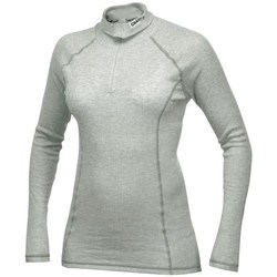 Clothing Women Long sleeved tee-shirts Craft Active Full Zip Turtleneck Grey