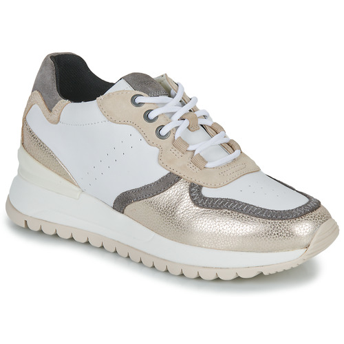 Shoes Women Low top trainers Geox D DESYA A White / Beige