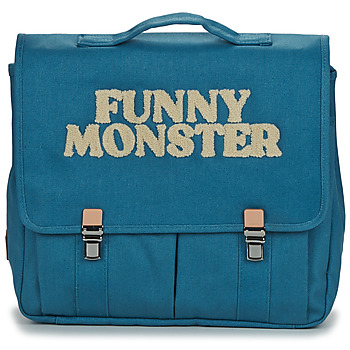 Bags Children School bags Jojo Factory CARTABLE UNIE BLUE FUNNY MONSTER Blue