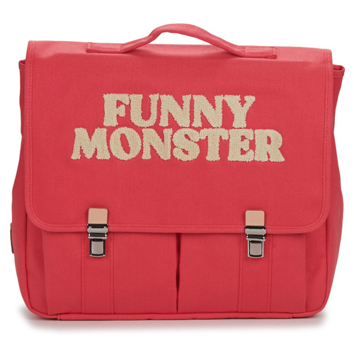 Bags Girl School bags Jojo Factory CARTABLE UNIE PINK FUNNY MONSTER Pink