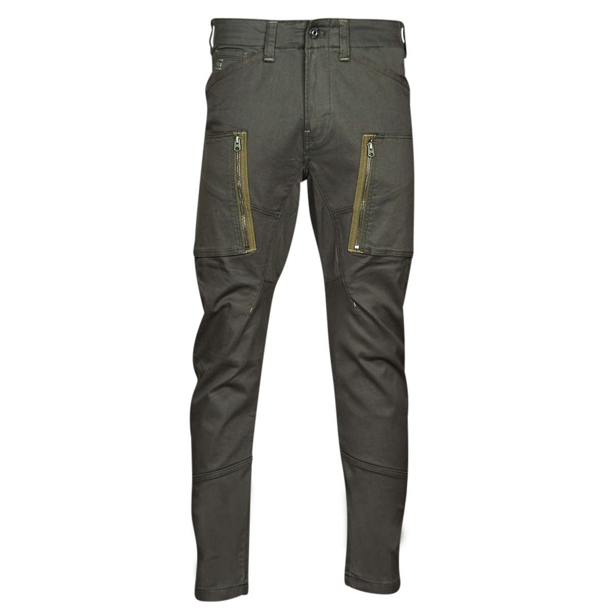 g-star raw  zip pkt 3d skinny cargo  men's trousers in grey