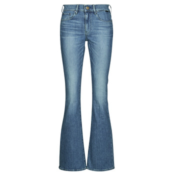 g-star raw  3301 flare  women's flare / wide jeans in blue