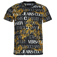 Clothing Men Short-sleeved t-shirts Versace Jeans Couture  Black / White / Yellow