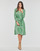 Clothing Women Short Dresses Tommy Hilfiger BANDANA WRAP KNEE DRESS 3/4 SLV Green