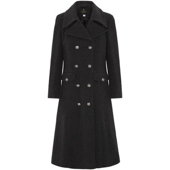 Clothing Women Parkas Anastasia De La Creme Womens Double Breasted Military Winter Coat Black