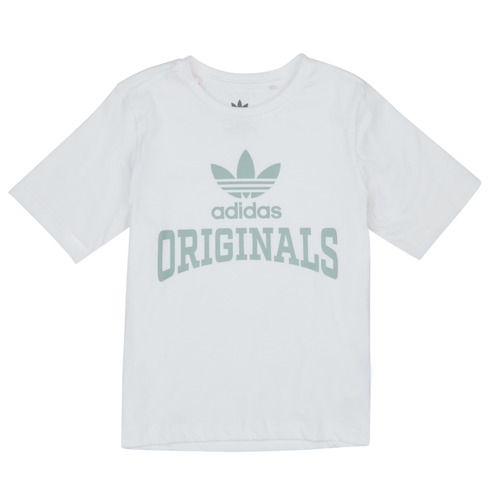 Clothing Girl Short-sleeved t-shirts adidas Originals HL6871 White