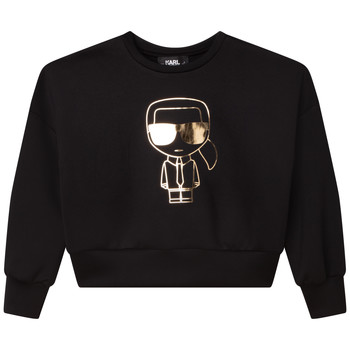 Clothing Girl Sweaters Karl Lagerfeld  Black