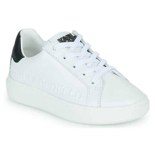 Shoes Boy Low top trainers Karl Lagerfeld Z29049 White / Black