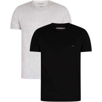 Clothing Men Short-sleeved t-shirts Armani 2 Pack Pure Cotton Lounge T-Shirts multicoloured